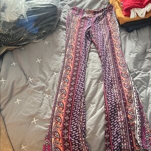 No Boundaries Paisley Patterned Pants